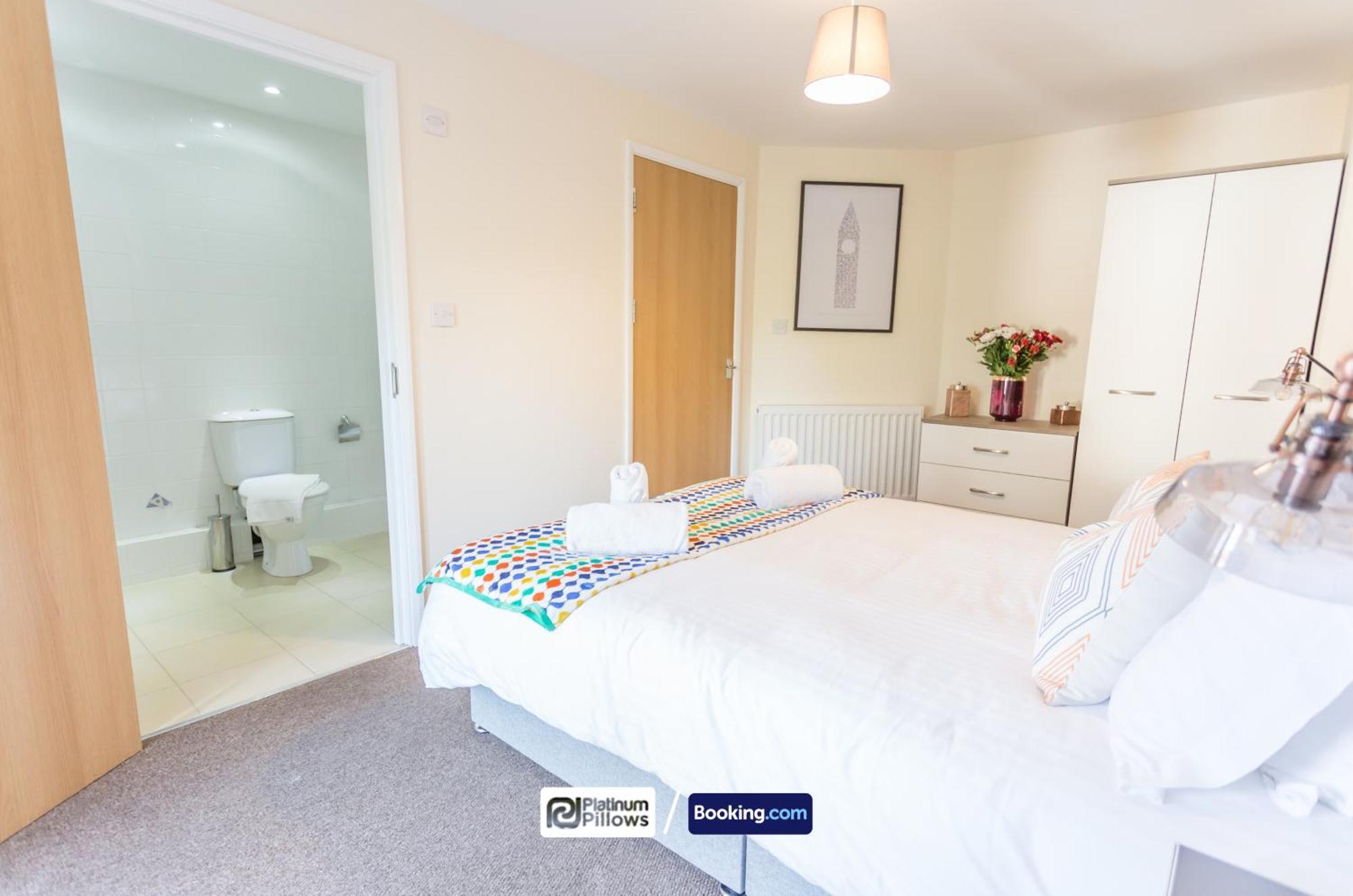 Modern Oxford 2 Bedroom Apartments, Families & Contractor Accommodation, Near John Radcliffe Hospital Exterior foto